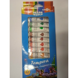 Temperové farby 12ks 12ml  Junior
