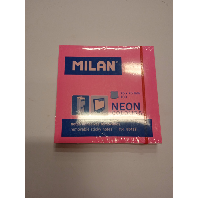 Nalepovací bloček MILAN 76x76 Ružový