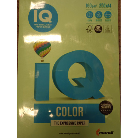 IQ papier farebný 160gr. A4