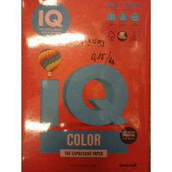 IQ papier farebný 160gr. A4 Červený