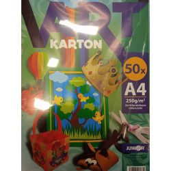 Art karton A4 50listov 250g (5x10 farieb)