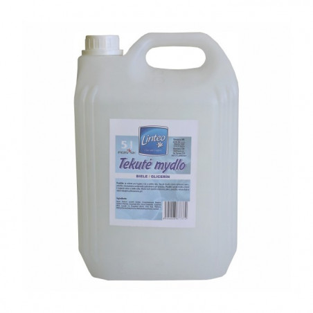 Linteo Tekuté mydlo, biele/glicerín 5L Linteo Tekuté mydlo, biele/glicerín 5L